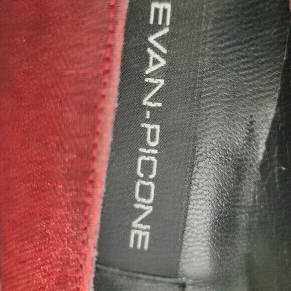 vintage Burgundy Square toe Pump Size US 8.5M - Picture 7 of 9